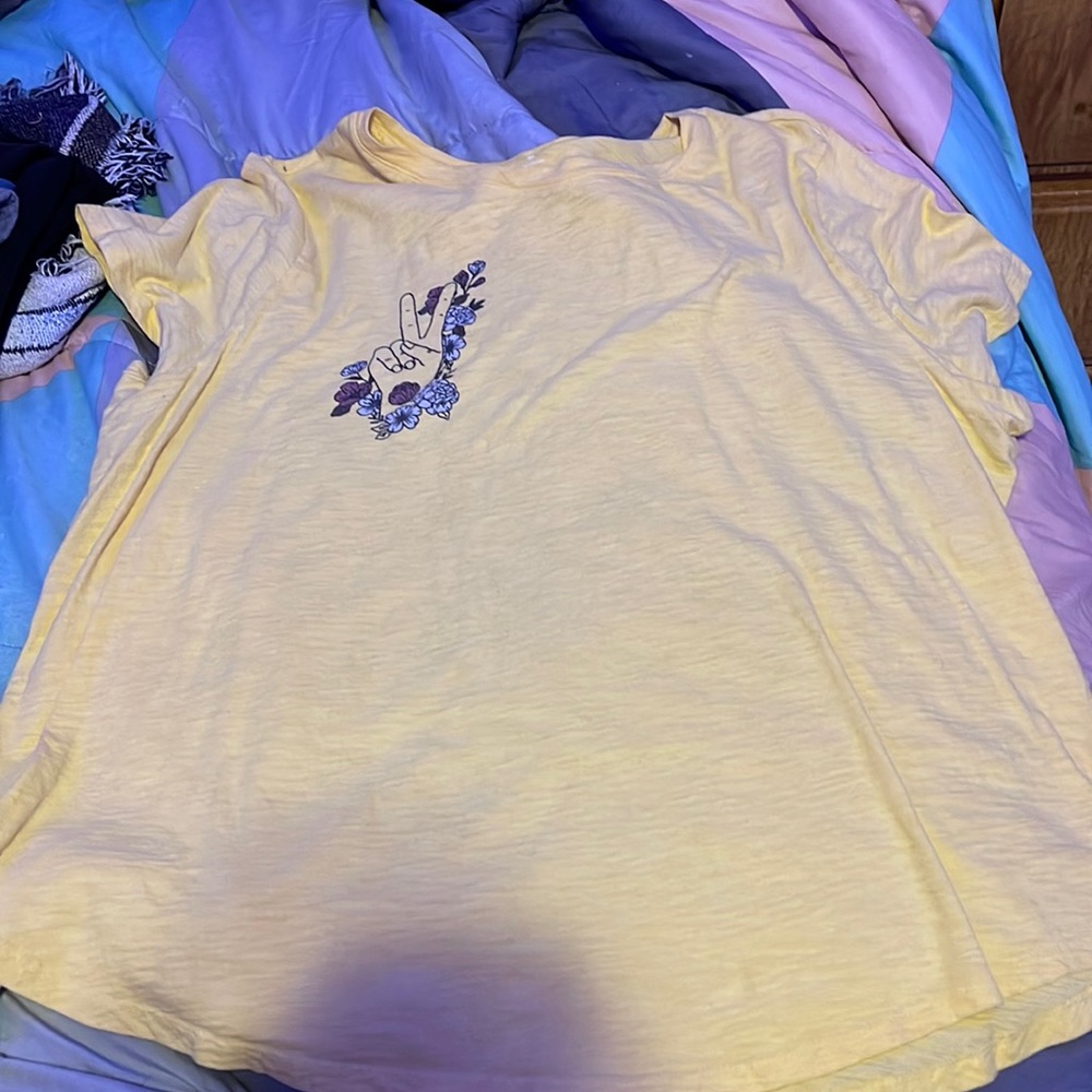 yellow shirt